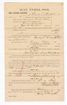 1885 February 06: Voucher, to Harry T. Hampton; includes cost of witness in U.S. v. James Richardson, retail liquor dealer without paying special taxes; S.A. Williams, deputy clerk; Stephen Wheeler, clerk; Thomas Boles. U.S. marshal; William H. Huggins, witness of signatures