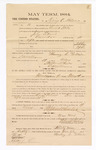 1885 January 22: Voucher, to Henry C. Palmer; includes cost of witness in U.S. v. John Tidwell, assault with intent to kill; Thomas B. Larham, deputy clerk; S.A. Williams, clerk; Thomas Boles, U.S. marshal; J.H. Oppenheimer, witness of signatures
