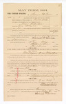 1885 February 06: Voucher, to Samuel M. Quinn; includes cost of witness in U.S. v. James Richardson, retail liquor dealer without paying special tax; S.A. Williams, deputy clerk; Stephen Wheeler, clerk; Thomas Boles. U.S. marshal; Harry Hampton, witness of signatures