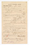 1885 January 06: Voucher, to John Sadler; includes cost of witness as a petit juror; S.A. Williams, deputy clerk; Stephen Wheeler, clerk; Thomas Boles. U.S. marshal; Max Hoff; John H. Bales; Isaac Cohn, Max Hopp, witness of signatures
