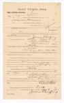 1885 January 06: Voucher, to James G. Grifting; includes cost of service as petit juror; Stephen Wheeler, clerk; S.A. Williams, deputy clerk; Thomas Boles; U.S. marshal