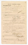 1885 January 08: Voucher, to David Jacobs; includes cost of service as petit juror; Stephen Wheeler, clerk; S.A. Williams, deputy clerk; Thomas Boles; U.S. marshal