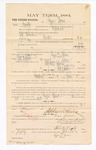 1885 January 23: Voucher, to Lizzie Spears; includes cost of witness in United States v. Jeff Robinson, murder; Thomas B. Larham, deputy clerk; Stephen Wheeler, clerk; Thomas Boles, U.S. marshal; Max A. Mayer, witness of signatures