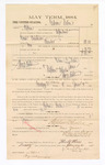 1885 January 21: Voucher, to Gibson Sexton; includes cost of witness in United States v. George Brashears, murder; Stephen Wheeler, clerk; Thomas B. Larham, deputy clerk; Thomas Boles; U.S. marshal; W.H. McDonald, witness of signatures