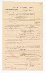 1885 February 27: Voucher, to Joseph Farris; includes cost of witness in United States v. Jeff Robinson, murder; S.A. Williams, deputy clerk; Stephen Wheeler, clerk; Thomas Boles. U.S. marshal; Augustus A. Mooreau, witness of signatures