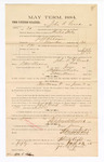 1885 January 23: Voucher, to John R. Goard; includes cost of witness in United States v. Jeff Robinson, murder; S.A. Williams, deputy clerk; Stephen Wheeler, clerk; Thomas Boles, U.S. marshal; M.S. Cohn, witness of signatures