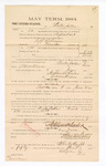 1885 January 23: Voucher, to Waterfallen; includes cost of witness in United States v. Jeff Robinson, murder; S.A. Williams, deputy clerk; Stephen Wheeler, clerk; Thomas Boles, U.S. marshal; Max A. Mayer, witness of signatures