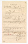 1885 January 23: Voucher, to Lizzie Butler; includes cost of witness in United States v. Charles Harris et. al., assault with intent to kill; S.A. Williams, deputy clerk; Stephen Wheeler, clerk; Thomas Boles, U.S. marshal; Max A. Mayer, witness of signatures