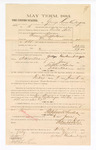1885 January 23: Voucher, to George Krackenberger; includes cost of witness in United States v. Thomas Stufferbean, murder; S.A. Williams, deputy clerk; Stephen Wheeler, clerk; Thomas Boles, U.S. marshal; J.H. Oppenheimer, witness of signatures