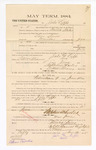 1885 January 21: Voucher, to Jabe Lipps; includes cost of witness in United States v. Sam Snow, murder; Stephen Wheeler, clerk; S.A. Williams, deputy clerk; Thomas Boles, U.S. marshal; C.M. Barnes, chief deputy; William Feuerstine, witness of signatures