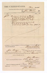 1884 June 27: Voucher, to John Paterson; includes cost of service as bailiff; S.A. Williams, deputy clerk; Stephen Wheeler, clerk; Thomas Boles, U.S. marshal