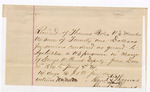 1885 January 5 : Voucher, U.S. v. One Iyetublee, introducing spiritous liquor; Includes cost per diem and mileage; includes oath and letter of service from David Thomas, guard; George W. Pound, deputy marshal; William Feuerotine, W.M. Mellitte, witnesses of signatures; Tauma Coal, Wilson Coal, witness in case; Thomas Boles, U.S. marshal; James Brizzolara, commissioner