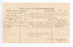 1884 December 02: Voucher, U.S. v. Dock Coard, introducing spiritous liquor; includes cost per diem and mileage; D.D. Taleaforro, J.M. Neal, witnesses; James Brizzolara, commissioner; Thomas Boles, U.S. marshal