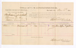 1884 December 16: Voucher, U.S. v. Ben Rodgers and Jack Smith, larceny; includes cost per diem and mileage; William Drew, witness; John Paterson, witness of signature; Stephen Wheeler, commissioner; Thomas Boles, U.S. marshal