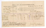 Voucher, U.S. v. William Pitcock, assault with intent to kill; includes cost per diem and mileage; H.H. Sheridan, Allen Bunch, W.H. Arnold, F.J. Arnold, E.C. Roberts, witnesses; John Robertson, witness of signatures; James Brizzolara, U.S. commissioner; William H.H. Clayton, attorney; Thomas Boles, U.S. marshal