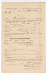 1885 January 01: Voucher, U.S. v. One Tex, counterfiting; includes cost per diem and mileage; Elias Andrew, deputy marshal; G.N. Raines, One Frank, John Ward, witnesses; Stephen Wheeler, commissioner; G.S. Williams, deputy clerk