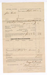 1885 January 10: Voucher, U.S. v. John Butler, larceny; includes cost per diem and mileage; George W. Pound, deputy marshal; Stephen Wheeler, commissioner; G.S. Williams, deputy clerk