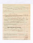 1885 April 01: Voucher, U.S. v. Silas Conner, introducing and selling spiritous liquor; includes cost per diem and mileage; E. B. Harrison, commissioner; W.F. Jones, deputy marshal; George Raper, William Brown, Bill Warner, witnesses