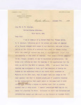 1885 January 20: letter discussing arrest and order of removal of C. Rogers; Thomas Boles, U.S. marshal; Hon. W.H.H. Clayton, J.N. Hallowal, U.S. attorney