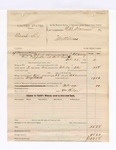 1885 February 22: Voucher, U.S. v. Enoch Six; includes cost of mileage; E.B. Harrison, commissioner; L.H. Ramey, deputy marshal; William Phelan, guard
