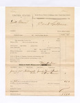 1885 June 12: Voucher, U.S. v. Dick Brown; includes cost of mileage; Elias Andrew, deputy; Tom Roach, Ace Gunn, witnesses
