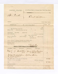 1885 June 20: Voucher, U.S. v. Blue Duck; includes cost of mileage; Joseph Payne, deputy; Wilson Campbell, Martin Bolin, witnesses