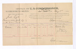 Voucher, U.S. v. Jack High, introducing and selling spiritous liquor; includes cost of per diem and mileage; E.B. Harrison, U.S. commissioner; Gal Kitchem, witness; J.A. Mosby, witness of signature; Thomas Boles, U.S. marshal