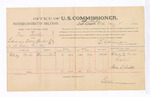 Voucher, U.S. v. Ned Walker, introducing and selling spiritous liquor; includes cost of per diem and mileage; E.B. Harrison, U.S. commissioner; Charley Works, witness; Rem R. Smith, witness of signatures; Thomas Boles, U.S. marshal