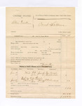 1885 June 23: Voucher, U.S. v. Blue Duck; includes cost of subpoenas for witnesses; Joseph Payne, deputy; George Welch, Perd Welch, witnesses; E.C. Boudenal, witness in U.S. v. W.A. Phillips