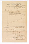 1885 July 01: Voucher, to George S. Winston; includes cost for services rendered as bailiff; Thomas Boles, U.S. marshal; Stephen Wheeler, clerk; G.S. Williams, deputy clerk