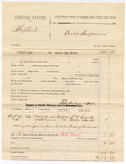 1885 August 14: Voucher, U.S. v. Shepherd; includes cost of subpoena for witnesses; Silas Andrew, special deputy marshal; J.W. Smith, Willis Smith, witnesses