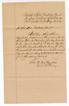 1885 August 13: Letter of certification, from William H.H. Clayton, U.S. attorney; stating his careful examination of Thomas Boles, U.S. marshal, accounts