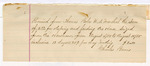 1885 August 15: Voucher, U.S. v. one horse and one saddle; includes cost of care for horse; items seized from One Henshaw; Charles Burns; C.M. Barnes, deputy marshal