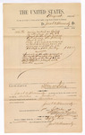 1885 Stember 01: Voucher, to Jacob A. Hammersly; includes cost for services rendered as bailiff; Thomas Boles, U.S. marshal; Stephen Wheeler, clerk; S.A. Williams, deputy clerk