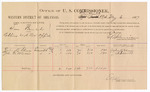 Voucher, U.S. v. Tom Bunch, robbing U.S. postal office; includes cost of per diem and mileage; John R. Flinn, John G. Morris, witnesses; John Carroll, U.S. marshal; E.B. Harrison, U.S. commissioner