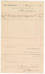 Voucher, to Fort Smith Gas Light Co.; includes cost of gas furnished for U.S. jail for months of July, August and September 1887; John Carroll, U.S. marshal
