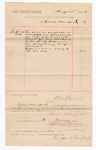Voucher, to George Bowford; includes cost of services rendered as bailiff; Stephen Wheeler, U.S. clerk of court; John Carroll, U.S. marshal