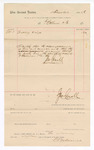Voucher, to E. Ballman and CO.; includes cost of service for sewing; John Carroll, U.S. marshal