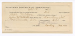 Certificate, of employment for John Dennis, guard, in charge of Robert McGee, U.S. prisoner; John McAllister, deputy U.S. marshal; attached to voucher, U.S. v. Robert McGee, assault with intent to kill; includes cost of warrant, mileage, and subpoenas; Stephen Wheeler, U.S. commissioner; One Copeland and William Pettey, witnesses