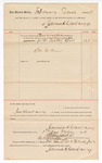 Voucher, to James and Carbary; includes cost for services rendered as stenographer; Stephen Wheeler, U.S. commissioner; J.M. Dodge, deputy clerk