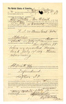 Voucher, to Henry Wallace, of Fort Smith, Arkansas, for assisting W.H. Arnold, deputy U.S. marshal, in U.S. v. Marvin Goad, introducing and selling spiritous liquor; Stephen Wheeler, U.S. commissioner; I.M. Dodge, deputy clerk; Jacob Yoes, U.S. marshal