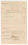 Voucher, to J.A. Hammersly; includes cost for services rendered as bailiff for court; Jacob Yoes, U.S. marshal; Stephen Wheeler, U.S. clerk of court; I.M. Dodge, deputy clerk