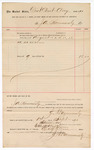 Voucher, to J.A. Hammersly; includes cost for services rendered in court; Jacob Yoes, U.S. marshal; Stephen Wheeler, U.S. clerk of court; I.M. Dodge, deputy clerk