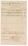 Voucher, to J.H. Brooks; includes cost for meals for jurors and bailiff at court; Stephen Wheeler, U.S. clerk of court; I.M. Dodge, deputy clerk; Jacob Yoes, U.S. marshal