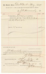 Voucher, to J.A. Hammersley; includes cost of services rendered as crier; Stephen Wheeler, U.S. clerk of court; J.M. Dodge, deputy clerk; Jacob Yoes, U.S. marshal