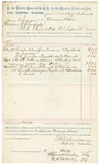 Voucher, U.S. v. Thomas J. Crutchfield, introducing whiskey; includes cost of mileage, witness; Perd Taylor, witness; E.B. Harrison, U.S. commissioner; Jacob Yoes, U.S. marshal