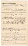Voucher, to Will Clardy, of Fort Smith, Arkansas, for assisting Rufus Cameron, deputy U.S. marshal, in U.S. v. Henry Fay and others; Robert Dossie, arrested; Stephen Wheeler, U.S. commissioner; Jacob Yoes, U.S. marshal