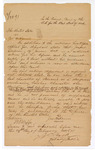 1891 February 28: Letter, U.S. v. Jonathan H. Harris, murder; calls for additional witness, Jasper Simpson, to be subpoenaed; W.B. Coffee, witness of signatures; J.C. Clark, notary public