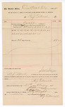 Voucher, to A.J. Tidwell; includes cost for services rendered as bailiff in district court; Jacob Yoes, U.S. marshal; Stephen Wheeler, U.S. clerk of court; I.M. Dodge, deputy clerk