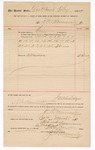 Voucher, to J.A. Hammersby; includes cost for services rendered as crier for district court; Jacob Yoes, U.S. marshal; Stephen Wheeler, U.S. clerk of court; I.M. Dodge, deputy clerk